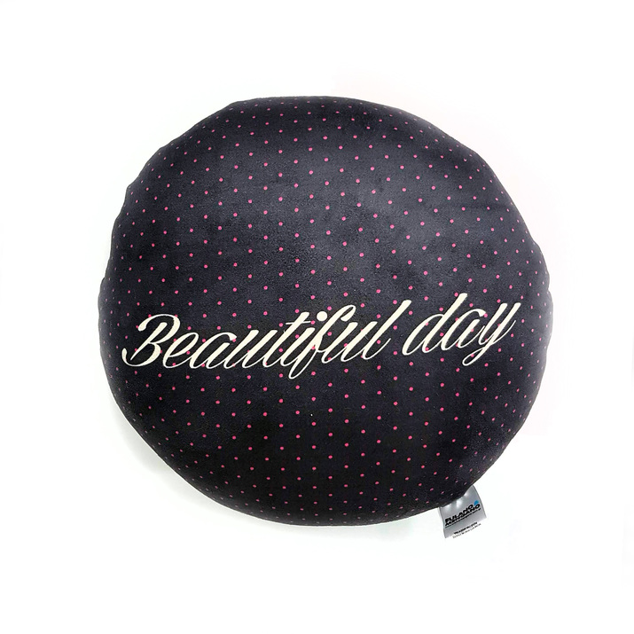 30% OFF - SUPER SALE! Almohadón Gamuza Redondo Beautiful